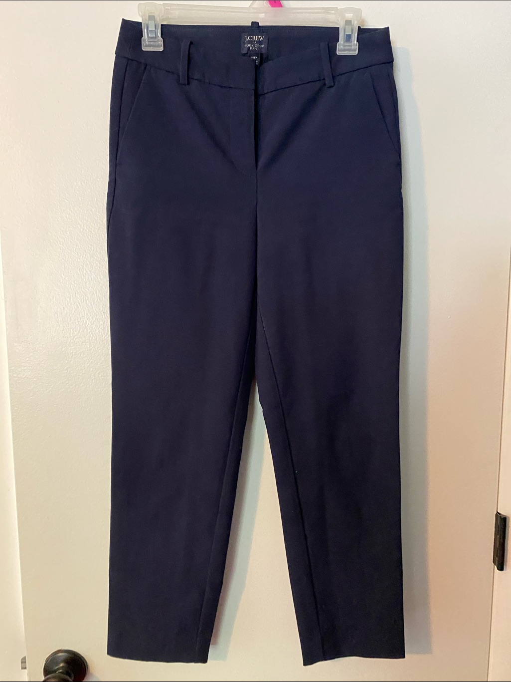 J. Crew Navy Straight-Leg Dress Pants